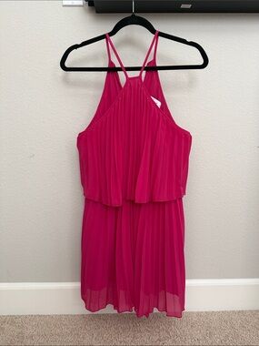 Petal & Pup  Gia Hot Pink Pleated dress